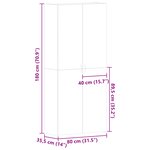 vidaXL Meuble à chaussures Chêne Sonoma 80x35 5x180 cm Bois d'ingénierie