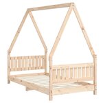 vidaXL Cadre de lit pour enfant 80x160 cm bois de pin massif