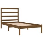 vidaXL Cadre de lit Marron miel Bois de pin massif 100x200 cm