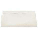 vidaXL Tissu de remplacement pour parasol d'extérieur Blanc 300 cm