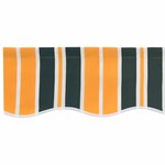 vidaXL Toile de rechange pour store banne Vert et jaune 400 × 350 cm