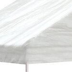 vidaXL Belvédère avec toit blanc 4 08x2 23x3 22 m polyéthylène