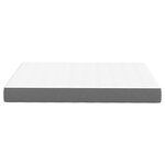 Matelas à ressorts ensachés vidaXL Gris clair Moyen 140x200x20 cm Tissu