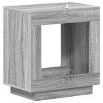 vidaXL Table d'appoint Sonoma gris 60 x 40 x 65 cm Bois d'ingénierie