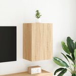 vidaXL Meuble TV mural chêne sonoma 40 5x30x60 cm bois d'ingénierie