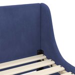 vidaXL Cadre de lit pour enfants avec tête de lit Bleu police