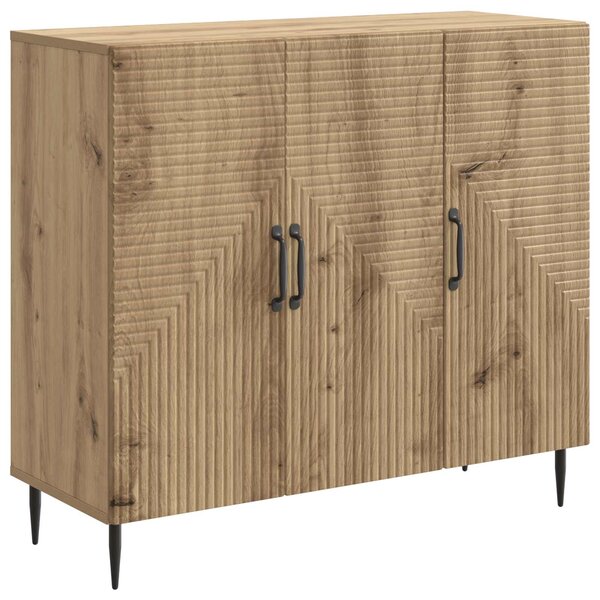 vidaXL Buffet Chêne artisanal 89 x 34 5 x 80 cm Bois d'ingénierie