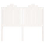 Vidaxl tête de lit blanc 126x4x110 cm bois massif de pin