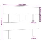 vidaXL Tête de lit Marron miel 93 5x3x81 cm Bois massif de pin