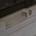 vidaXL Boîte de rangement de jardin 280 L Marron