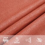 vidaXL Voile d'ombrage 160 g/m² Terre cuite 2x5 m PEHD