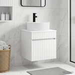 vidaXL Meuble de lavabo mural Blanc 49 x 44 5 x 65 cm
