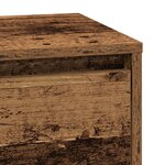 vidaXL Cabinet de chevet avec LED Bois ancien 39x34 5x65 cm Bois d'ingénierie