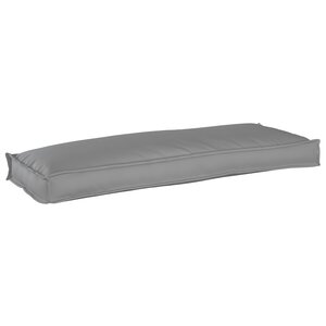 vidaXL Coussin pour banc de palette Gris 110 x 40 x 8 cm Tissu Oxford