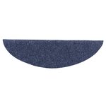 vidaXL Tapis d'escalier autocollants 10 pièces 56 x 17 x 3 cm Bleu Demi-rond