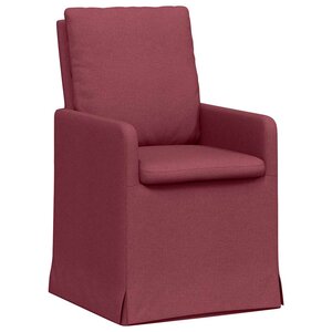 vidaXL Chaises de salle à manger 2 Pièces Rouge bordeaux 57 x 67 x 98 cm