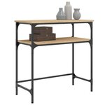 vidaXL Table console chêne sonoma 75x35 5x75 cm bois d'ingénierie