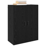 vidaXL Armoire Murale Montage mural 2 Pièces Chêne noir 69 5 x 34 x 90 cm