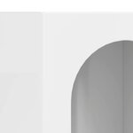 vidaXL Buffet Blanc brillant 59 x 35 x 80 5 cm Bois d'ingénierie