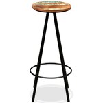 vidaXL Ensemble de bar 3 Pièces Bois de récupération massif