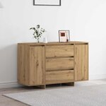 vidaXL Meuble d'appoint Artisan Chêne 120x41x75 cm Bois d'ingénierie