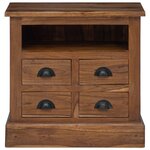 vidaXL Armoire de rangement avec tiroir Naturel 60 x 30 x 60 cm