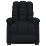 vidaXL Fauteuil inclinable électrique Noir Tissu