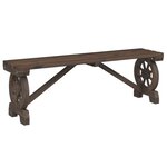vidaXL Bancs de jardin lot de 2 bois de sapin massif