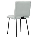 vidaXL Chaises à manger lot de 2 Gris clair Velours