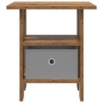 vidaXL Table de chevet 2 pc Bois ancien 41 x 40 x 45 cm