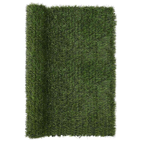 vidaXL Clôture Artificielle Vert clair 1 5 x 4 m PVC et Acier