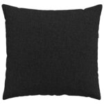 vidaXL Coussins de canapé 2 Pièces Noir 50 x 50 cm tissu