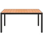 vidaXL Ensemble à manger de jardin 5Pièces PVC résine tressée noir marron