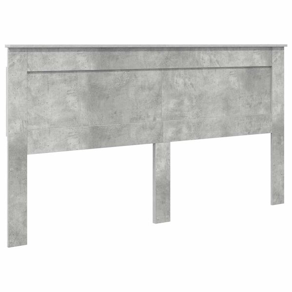 vidaXL Tête de lit Gris béton 200 cm Bois d'ingénierie