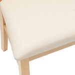 vidaXL Chaises de salle à manger 2 Pièces Naturel 50 x 52 5 x 91 cm