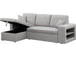 Canapé d'angle convertible/réversible "Axel" - 3 places - Gris clair