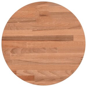 vidaXL Dessus de table Ø30x2 5 cm rond bois massif de hêtre