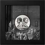 Pièce de monnaie en Argent 1000 Togrog g 62.2 (2 oz) Millésime 2025 Enemies in History CAESAR VS BRUTUS