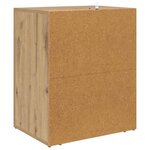 vidaXL Cabinet de chevet avec tiroir Chêne artisanal 35 x 50 x 60 cm