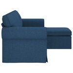 vidaXL Canapé Bleu 215 x 138 x 80 cm tissu