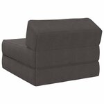 vidaXL Canapé-lit pliable Gris foncé 60 x 70 x 41 cm Tissu