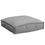 vidaXL Coussins de palette pour siège 2 Pièces Gris 40x40x8 cm Tissu Oxford