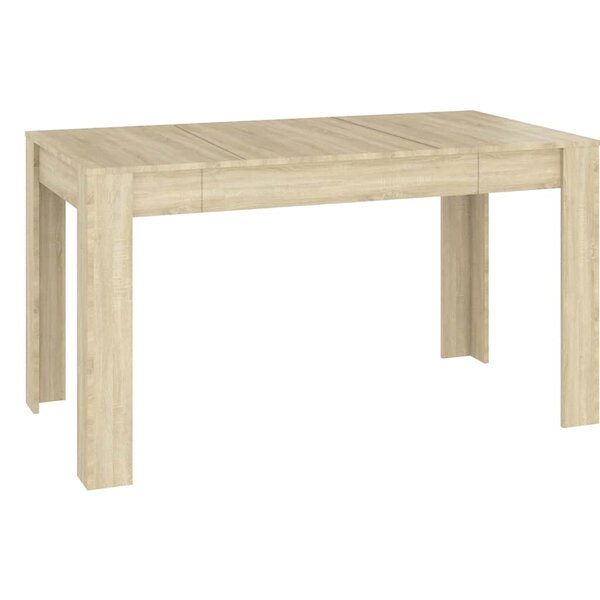 vidaXL Table à manger Chêne sonoma 140x74 5x76 cm Bois d'ingénierie