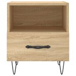 vidaXL Tables de chevet 2 Pièces chêne sonoma 40x35x47 5 cm