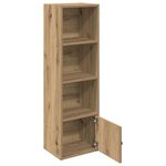 vidaXL Bibliothèque chêne artisanal 31x24x102 cm bois d'ingénierie