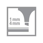 Surligneur de poche swing cool pointe biseautée 1 - 4 mm turquoise x 10 stabilo