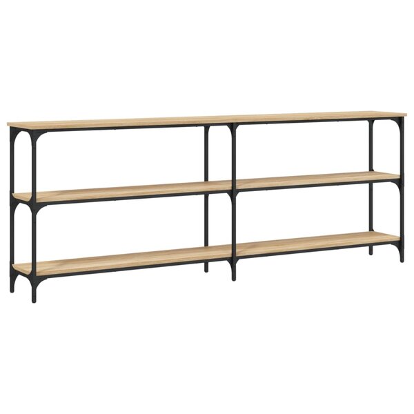 vidaXL Table console chêne sonoma 200x29x75 cm bois d'ingénierie