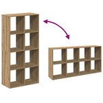 vidaXL Étagère séparatrice de pièce chêne artisanal 69 5x29x137 5 cm