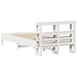 vidaXL Cadre de lit sans matelas blanc 120x200 cm bois de pin massif