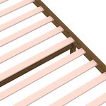 vidaXL Cadre de lit sans matelas marron miel bois massif 75x190 cm